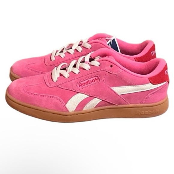 NEW - Reebok Forte Lounger Pink/ Coral Suede Sneaker. Size: 8.5 - Picture 1 of 7